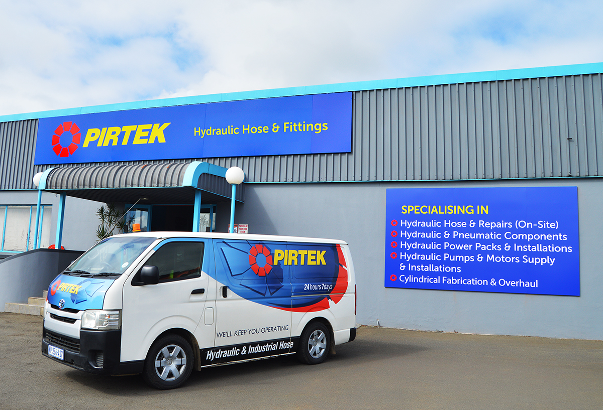 Pirtek technician on-site